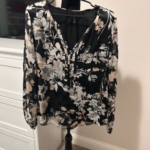 White House Black Market Floral Women’s Dress Shirt